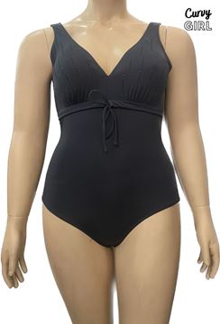 Picture of PLUS SIZE GREY TUMMY CONTROL SWIM SUIT
